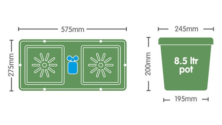 AutoPot Easy2Grow 8x8,5L