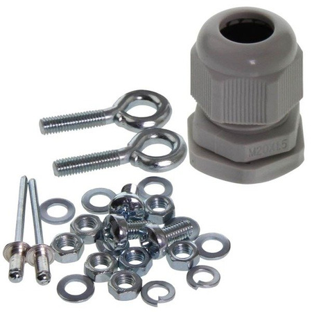 Screw set with cable gland size M4